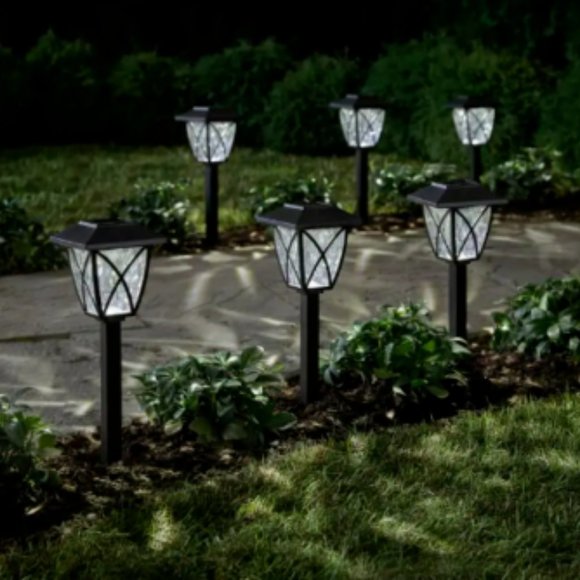 6-Pack LED Solar Lights for Sidewalk Pathway Steps Dock Outdoor - Picture 3 of 5